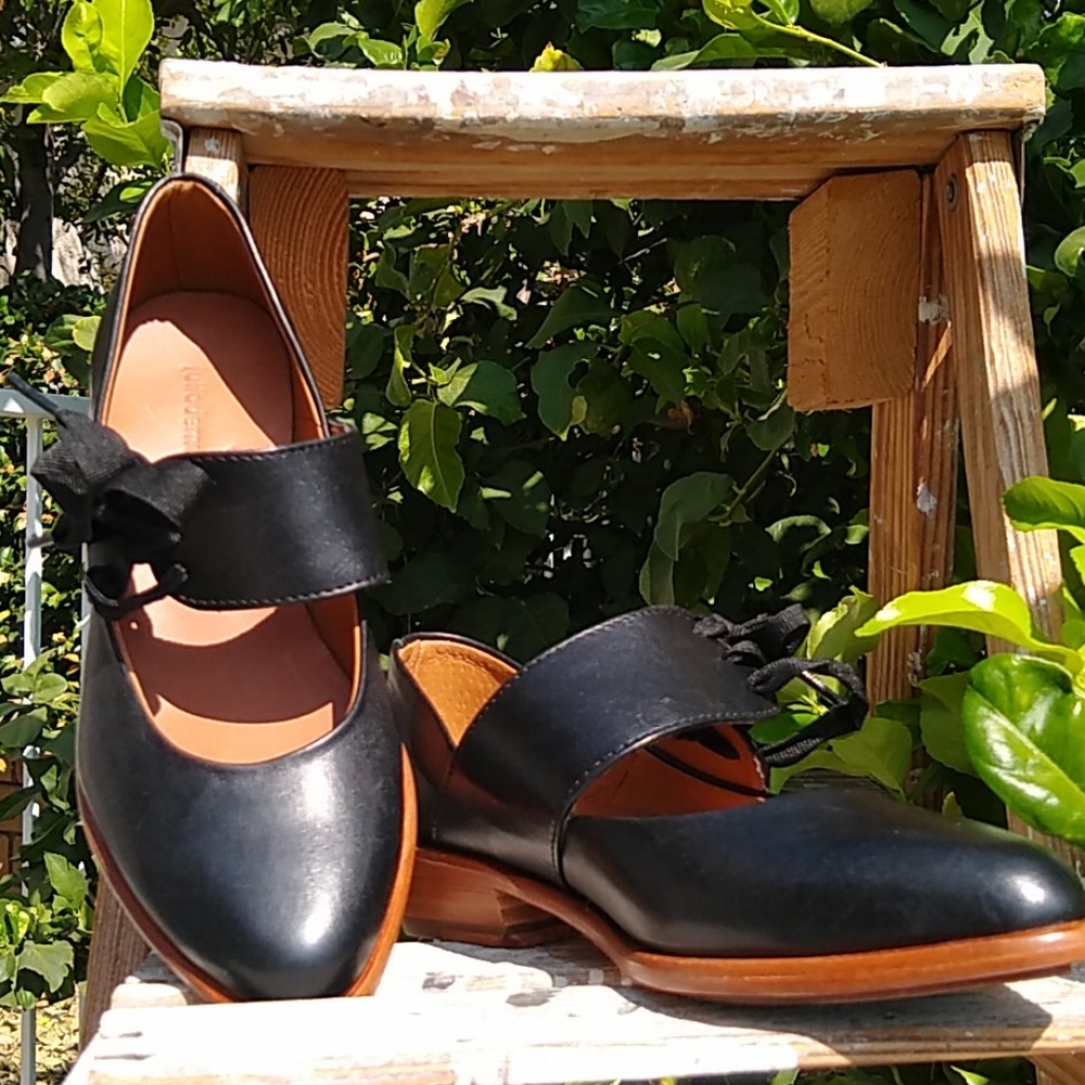 Julio de Mucha LeatherUpper Wood Sole Mexico